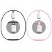Necklace for GO2 and GOS Posture Trainer Black&Pink. Black&Pink Silicone
