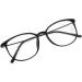 Retro Clear Lens Glasses for Students - Unisex Nerd Frames Fashionable Round Decorative Computer Reading Glasses with Case - Buy Online on GoSupps.com