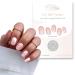 Fairy Nail UV nail foils self-adhesive gel foils half cured 16 pieces nail wraps nail polish strips to stick on (Glazed Aloha)