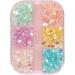 6 Grid Accessories Crystal Strass Diamond AB Color Round Glass Mermaid Gradient Aurora Nail Rhinestones - Buy Online on GoSupps.com