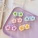 Crystal Flower Contact Lens Case - Mini Storage Box for Women - Travel Set - Blue - Buy Online on GoSupps.com
