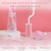 Vicloon Baby Bottle Brush 3PCS - Silicone Cleaner for Water Bottles, Baby Bottles, Glass Cups, Thermoses - Pink - Buy Online on GoSupps.com