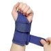 NuCamper Wrist Brace for Carpal Tunnel Pain Relief - Left Hand, Navy Small/Medium - Buy Online on GoSupps.com