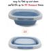 Babyhood Collapsible Wash Basin for Kids & Babies - Lightweight Portable Folding Basin for Baby Bottles, Breast Pump Parts - Ideal for Home, Kitchen, Camping - 2021 Blue - Buy Online on GoSupps.com