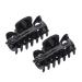 Parcelona French Classic Small 1 1/2 Celluloid Hair Claw Clip No Slip Grip Women Hair Accessories  Made in France (Solid Black)