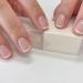 Petite Press on Nails Extra Short French Tip Fake Nails Nude Stick on Nails Cute French Tip Glue Nails Gloss False Nails Reusable Artificial Nails for Women Manicure Art 2