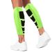 Gemx Calf Compression Sleeve Men & Women (1 Pair) Footless Calf Sleeves for Shin Splints Support Breathable Neoprene Fabric Shin Sleeves for Calf Support Ideal For Running Cycling & Hiking L (Calf Power) Green