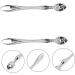 Angoily 2pi ces B tons De Massage Pour Yeux Accessoires De Pour Contour Yeux Fatigue 8x1cm argent - Buy Online on GoSupps.com