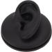 Artificial Black Left Ear Display Model | Professional Soft Teaching Tool with Round Base - Buy Online on GoSupps.com