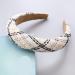 amangul Fashion Hair Accessories Hair Band Headbands for Women/Girls -slip Hairband for Party Wedding(White Small Grid) - Buy Online on GoSupps.com