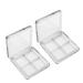 Beaupretty 6st lipstick container empty empty eyes shadow palette holder for pigment trays clear eyeshadow palette make-up palette empty lipsticktetui magnetic pan travel