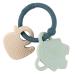 Nattou Silicone Teething Ring Duck Green Ring Elephant and Duck Green