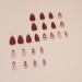 Buy 24 Pcs Cat Eye Almond Press on Nails - Glossy Cherry Design Holiday Reusable Stick on Nails French Fake Nails with Glue - Perfect for Daily Wear - Buy Online on GoSupps.com