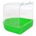 UEETEK Caged Bird Bath - Bird Cage Parrot Supplies Bathing Tub for Small Brids Canary Budgies Parrot (Random Color)