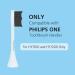 CareOral Replacement Toothbrush Heads - Charcoal Bristles for Deep Cleaning - Compatible with Philips Sonicare - 4 Pack Mint Light Blue - Buy Online on GoSupps.com