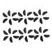 Marmerdo 18 pairs glasses nose pad schnapps glasses Brillen-nose-silicone pad glasses nose silicone pad self-adhesive glasses pad nasal linen for sunglasses devoted nose pads pebble gel black 1.9x08x0.1cm