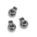 Hole Cord Lock Stopper spring buckle Cord Locks 30pcs/lot Big Round Metal Alloy Stoppers Toggle 6mm Cord Locks Drawstring Lock One Hole(Black Nickel) 22*16.5*13mm Black Nickel