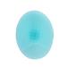 Soft Silicone Facial Cleansing Pads Bathroom Washing Brush Hair Facial Exfoliator Cleaning Scrubber Shower Sponge Blackhead Scrub For Shower Wash (Blue) 1pc