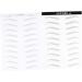 WOONEKY 6 Sheets Pairs Eyebrow Makeup Tools Brow Lamination False Eyebrows Sticker Stickers Eye Brow Black - Buy Online on GoSupps.com