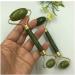 Jade Facial Massage Roller - Natural Anti-Aging Skin Tightening Massager for Face Neck & Eyes | 5.5 Inch Golden - Home Decoration - Buy Online on GoSupps.com