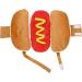 Funny Halloween Costume for Dogs & Cats - Hot Dog Outfit for Golden Retrievers Corgis & Mops | Size S to M | Perfect Christmas Party Costume - Buy Online on GoSupps.com