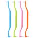 Gatuida 4 pieces toothbrush double-ended space brush Endb schel toothbrush ultra-hooded gum brushes for braces and tooth detail cleaning
