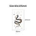 Glow in Dark Temporary Tattoo Stickers - Snake Panda Jellyfish Border Collie Dog Whale Goldfish Shark Feather Cat Deer (Pack of 15 Sheets) - Buy Online on GoSupps.com