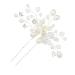 Ipetboom 1pc Hairpin Bridal Hair Bridesmaid Hair Clip Women Headdress Hair Barrettes for Women Wedding Hair Comb Pearl Kids Hair Accessories Bride Hair Decor Alloy Child Hair up Rhinestones
