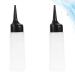 2 Pack Hair Dye Bottles | Refillable Shampoo & Dry Cleaning Containers for Salon - Black & White - Buy Online on GoSupps.com