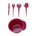 Kit de Blanchiment des Cheveux Brosses en Fibre de Nylon et M lange Kit de Coloriage de Teinture de Cheveux Bol Non Glipt