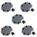 Pack of 30 JB White ProWax MiniFit Cerumen Filters for Hearing Aids Compatible with Oticon Bernafon and Auditio Hearing Aids 5 x Disk with 6 Tools and 6 Filters Black