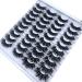Buy 4 Pairs 3D Mink Hair False Eyelashes | Criss-Cross Wispy Fluffy | 25-30mm Handmade Eye Makeup Tools (F082) - International Shipping Available - Buy Online on GoSupps.com