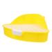 BESPORTBLE 2pcs Box Rabbit Toilet Little Pee Toilet Bins Ferret Chinchilla Rat Hamster Hedgehog Animal Plastic 25X19X10CMx2pcs Yellowx2pcs