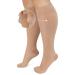 Sheer Cpmpression Socks Stockings Plus Size Compression Socks (2XL-3XL) 20-30 mmHg Extra Wide Wide Calf Knee High Stockings for Improve Circulation Varicose Veins Swelling Edema Beige