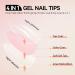 Gelike EC 240PCS Colored Gel X Nail Tips Medium Almond 2 in 1 X-Coat Tips - Sheer Nude | 12 Sizes for Salon & Home DIY - Buy Online on GoSupps.com