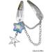hgnxa Star Chain Pendent Hair Clip Hairpin with Pentastar Decoration Colorful Hair Barrette for Girls Style Ornaments Blue - Buy Online on GoSupps.com