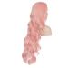 Buy Pink Long Straight Wig for Women - Curly Brazilian Hair for Parties | 50s 60s 70s 80s Styles - International Shipping Available - Buy Online on GoSupps.com