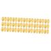FRCOLOR 72 Pcs Hair Dye Earmuffs Plastic Shower Ear Covers Hair Clips for Thin Hair Ear Protectors for Hair Dryer Ear Covers for Hair Coloring Hair Perm Earcaps Gold Water Proof Patch Miss