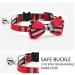 AIXI Cat Collar Breakaway with Bow Tie & Bell 2 Pack - Adjustable 7.8-10.5 Inch - Pink & Red - Buy Online on GoSupps.com