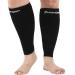 XXL Plus Size Calf Compression Sleeves Men & Women  Wide Calf Leg Compression Sleeves for Shin Splints Leg Pain Relief support - Perfect Calf Sleeves for Varicose Veins  Swelling  Seniors  Travel  Sports Black XX-Large