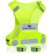 GoxRunx Reflective Vest Running Gear,Lightweight Reflective Safety Vests with Arm Bands Small Green