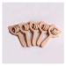 Hrlace 2 pieces of wooden toys baby bite ring handmade wood rattles gripping -free dental toothing for newborn babies girls and boys