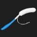 Cesuo Rear Shower Brush - Long Curved Non-Slip Handle for Easy Reach in Wet Showers | Perfect for All Body Types - Buy Online on GoSupps.com