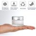 Buy 50ml Matte Glass Cream Cans - 4pc Set with Silver Lids | Ideal for Cosmetics Lotions Essential Oils & Travel | Empty Glass Containers - Buy Online on GoSupps.com