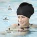 Amfun Extra Large Silicone Bathing Cap for Long Hair | Ideal for Dreadlocks Hair Extensions & Braids - Unisex Swim Cap - Buy Online on GoSupps.com