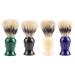 Back razor men 4pcs handle bristle shave brush ultra-soft bristle razor brush silver spitz roof bristle razor brush for M Nner shaving brush roof hair razor brush set