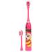 Children Electric Toothbrush Lovely Cartoon Pattern Teeth Cleaning Toothbrush Oral Care for children over 3years old(Red)