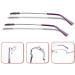 CASOTA Eyeglass Replacement Temples - 1 Pair Metal Arm Legs for Sunglasses - Purple Repair Parts for Eyewear - Buy Online on GoSupps.com