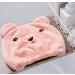 WOIWO Super Soft Microfiber Bath Towel Hat - Quick Drying Cute Cartoon Pattern Ultra Absorbent Hair Towel - Pink - Buy Online on GoSupps.com