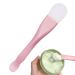 Facial Applicator Brush | 2 in 1 Silicone Hairless Brush for Face Silicone Face Masque Brush Applicator Double-Ended Stylish Fan Brushes for Facials Hairless Aezon Pink